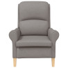 Sillón Moderno Taupe Tela de poliéster con patas de madera Medio 5
