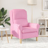 Sillón Moderno Rosa Tejido de poliéster. Madera Mediano 4