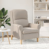 Sillón Ergonómico Gris claro Poliéster. Madera Estándar 4