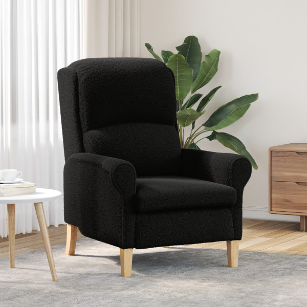 Sillón Ergonómico Negro Tela. Madera Estándar Ergonómico D