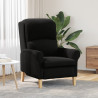 Sillón Ergonómico Negro Tela. Madera Estándar Ergonómico 1