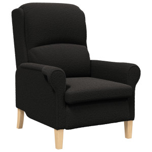 Sillón Ergonómico Negro Tela. Madera Estándar Ergonómico H