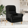 Sillón Ergonómico Negro Tela. Madera Estándar Ergonómico 4