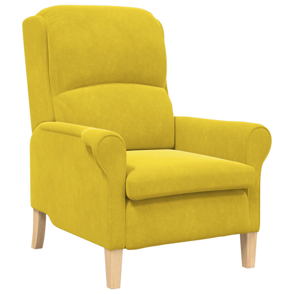 Sillón Amarillo Amarillo Textil. Madera Estándar Sillón Amarillo M 3