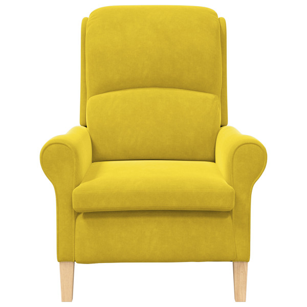 Sillón Amarillo Amarillo Textil. Madera Estándar Sillón Amarillo M 5