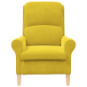 Sillón Amarillo Amarillo Textil. Madera Estándar Sillón Amarillo 5