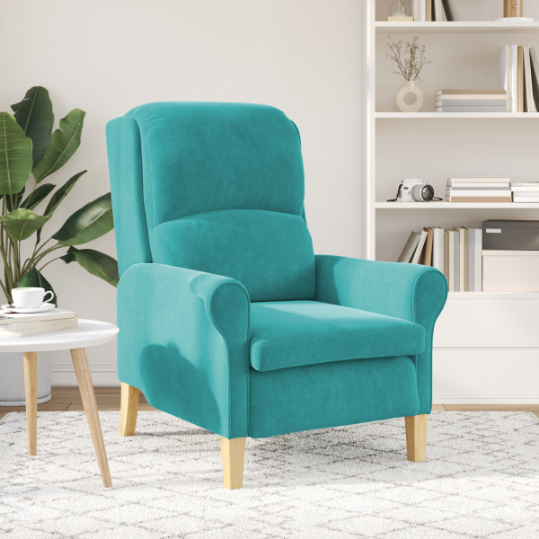 Sillón Turquesa Turquesa Tela Estándar Ergonómico M 4