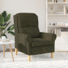 Sillón Contemporáneo Verde Militar Tela. Madera Mediano 4