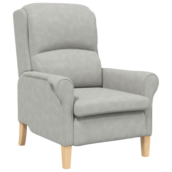 Poltrona Cinza Claro Cinza Claro Tecido Padrão Ergonómica M 2