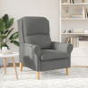 Sillón Gris Oscuro Gris Oscuro Tela y Madera Estándar Ergonómico 4