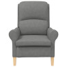 Sillón Gris Oscuro Gris Oscuro Tela y Madera Estándar Ergonómico 5