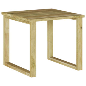 Mesa de tumbona 40x40x36 cm de madera de pino impregnada H