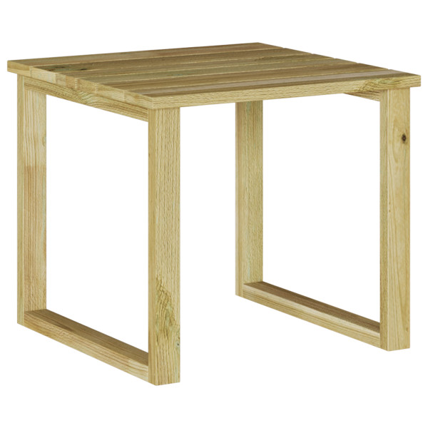 Mesa de tumbona 40x40x36 cm de madera de pino impregnada M 4