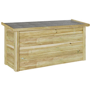 Caja de Almacenamiento 44x119x57 cm Madera Tratada de Pino H