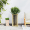 Macetero de Jardín con Forro 33x33x65 cm Madera de Pino Tratada 5