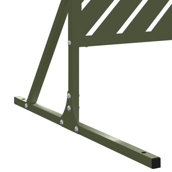 Panel de cerca de metal Verde oliva Metal Grande Patrón M 5