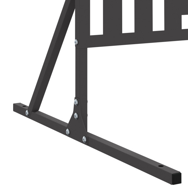 Tela de Privacidade 180 cm de Aço Preto M 5