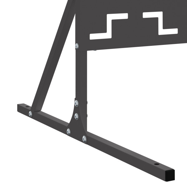 Panel de Cerca de Metal Negro Metal Grande Inlays Decorativos M 5