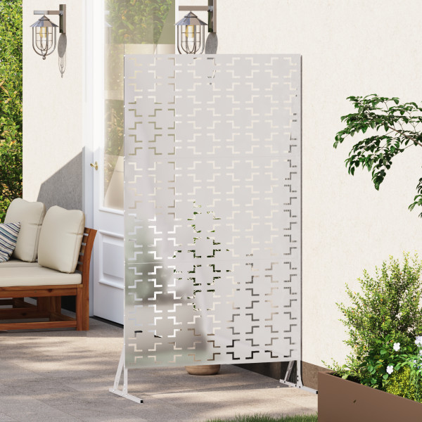 Painel de privacidade 100x50x180 cm em aço inoxidável M 4