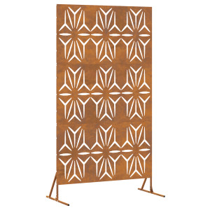 Tela de Privacidade 100x50x180 cm em Aço Enferrujado H