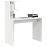 Escritorio Blanco MDF Compacto Incrustaciones Decorativas 3