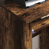 Mesa de Computador Castanha Carvalho Fumado Madeira engenheirada 5