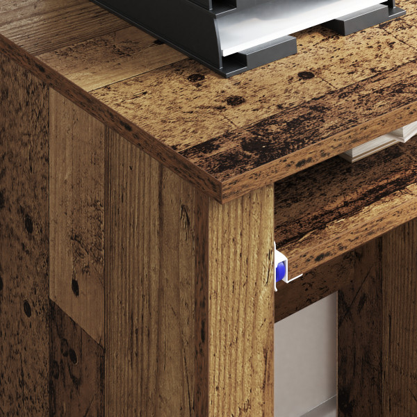 Escritorio Marrón Madera Vieja Tablero de partículas. Metal M 5