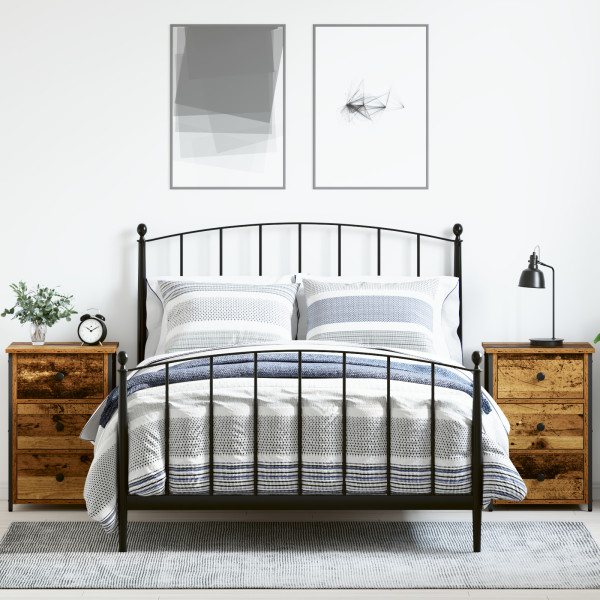 Mesas de Noche de Madera Vieja Madera Vieja D