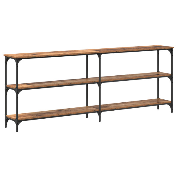 Mesa de Console Madeira Antiga 200x29x75 cm Engenharia M 2