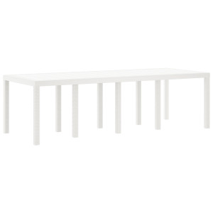 Mesa de Jardim  Branca 250x100x73 cm em Polirattan H