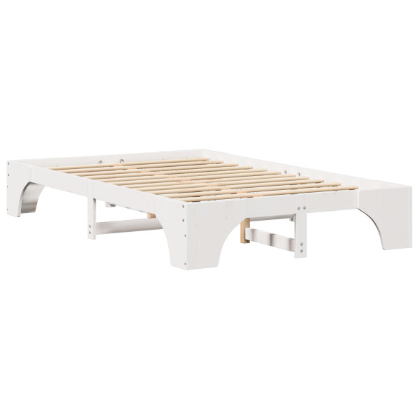 Base de cama Blanca Madera 120 x 200 cm Duradera Base de cama M 2