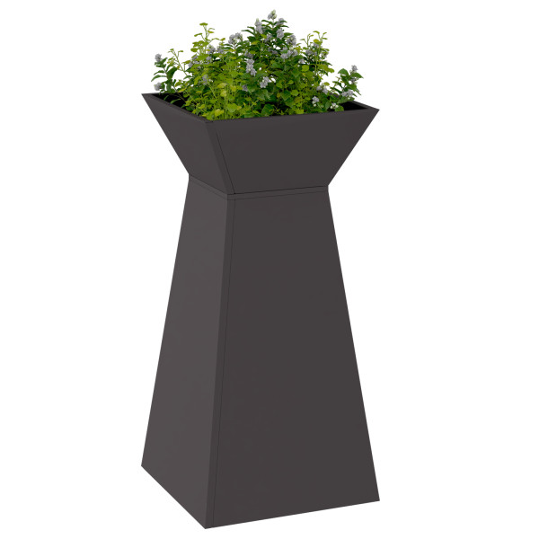 Suporte para Plantas Preto Plástico 35 x 35 x 73 cm Plantas M 3