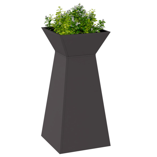 Soporte para Plantas Negro Plástico 35 x 35 x 73 cm M 3