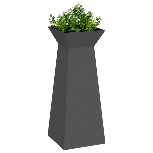 Suporte para Plantas Preto Metal 40 x 40 x 101 cm M 3