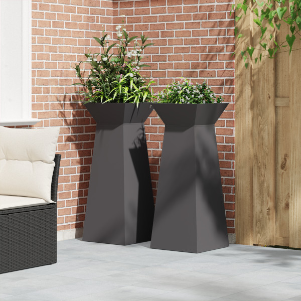 Soporte para plantas Negro Metal 40 x 40 x 101 cm Maceteros M 5