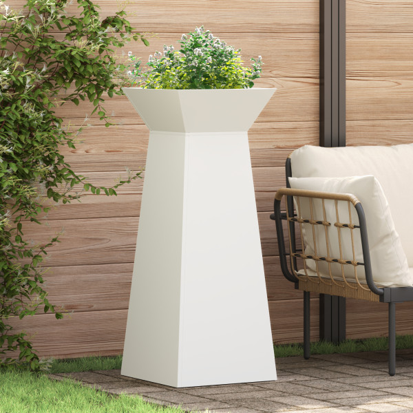Soporte para Plantas Blanco Metal 40 x 40 x 101 cm D