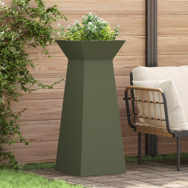 Soporte para Plantas Verde Oliva Metal 40 x 40 x 101 cm D