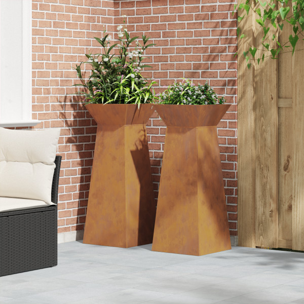 Suporte para Plantas Aço corten 40 x 40 x 101 cm M 5