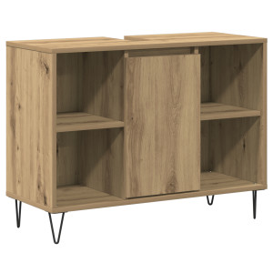 Unidade de Lavabo Carvalho Artesanal Madeira Engenheirada Médio H