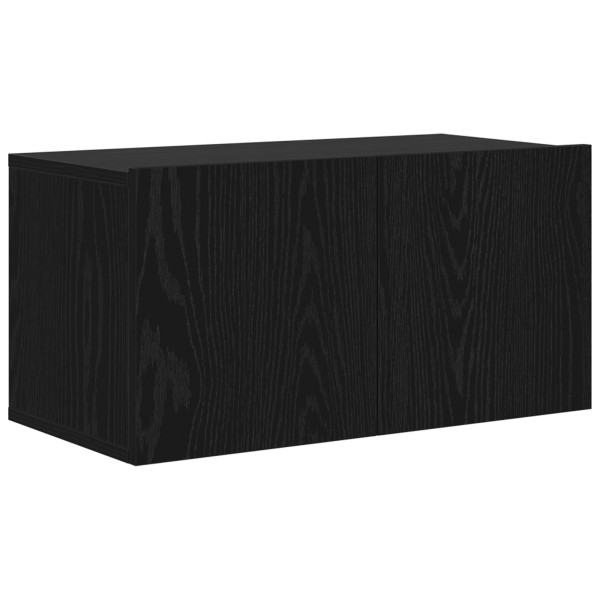 Set de Mueble para TV Roble Negro Madera elaborada Mediano M 4