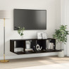 Set de Mueble de TV Roble Negro Madera elaborada Pequeño 1