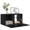Conjunto de Cabinete para TV Roble Negro Madera Elaborada Mediano 3