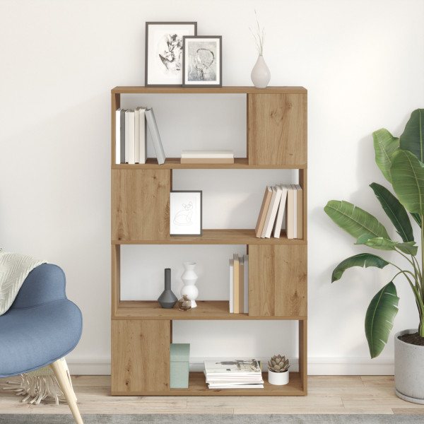 Estantería Roble artesanal Madera elaborada 80 x 24 x 124 cm D