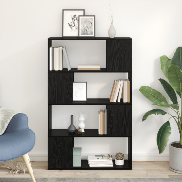 Centro de Entretenimiento Roble negro Madera engineered D