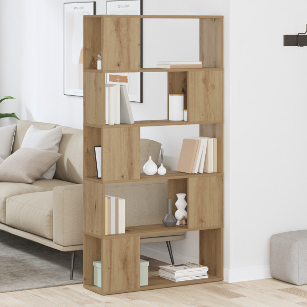 Estante de TV Carvalho Artisan MDF 80 x 24 x 155 cm Estante de TV M 5