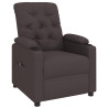 Sillón reclinable eléctrico tela marrón oscuro 3