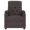 Sillón reclinable eléctrico tela marrón oscuro 4