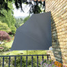 Toldo lateral plegable de balcón gris 140x140 cm 1
