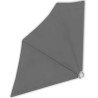 Toldo lateral plegable de balcón gris 140x140 cm 2