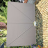 Toldo lateral plegable terraza color crema 300x200 cm 4